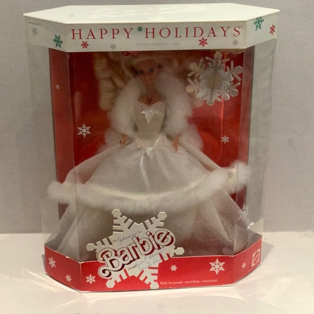 Collectible 1989 Mattel Happy Holidays Barbie Special Edition Second In Series!